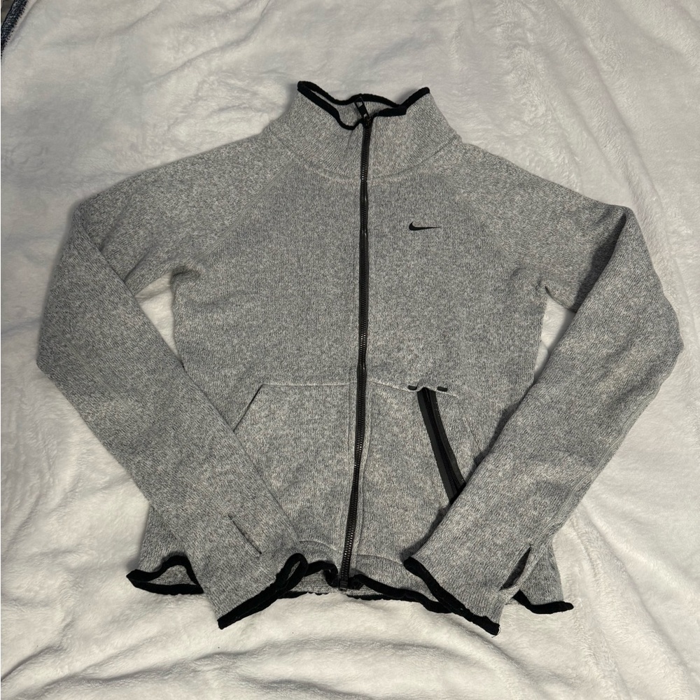 Nike grey zip up